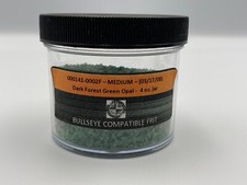 Bullseye Compatible Dark Forest Green Opal Glass Frit Medium 4 oz jar