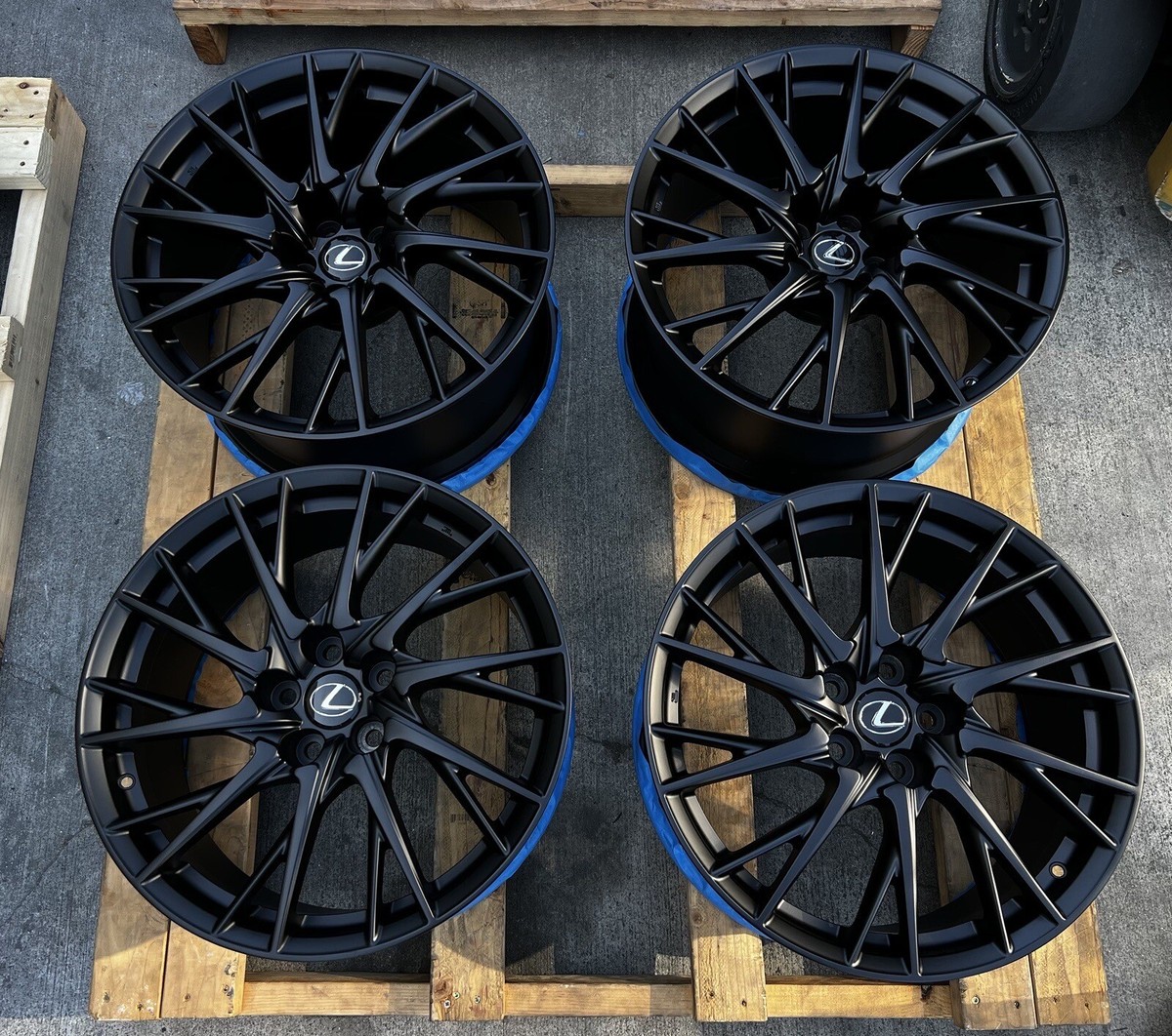 OEM 19” Lexus RC F RC-F 2015-2023 Forged Black Rims Wheels RCF BBS