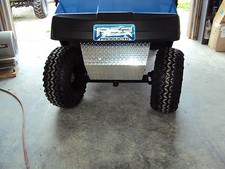 Aluminum Diamond Plate Front Bumper Shock Cover for EZGO TXT/PDS Golf Cart 94 up