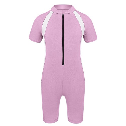 Kids Girls Swimwear Sun Protection Bathing Suits Comfortable Swimsuit Zippered - Picture 25 of 58