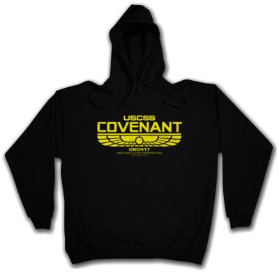 USCSS COVENANT HOODIE PULLOVER Prometheus Nostromo Alien Logo Space Ship