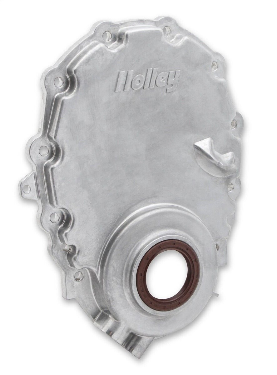Holley SBC Vortec Alm Timing Cover w/Crank Senspr Holley SBC Vortec Alm Timing Cover w/Crank Senspr