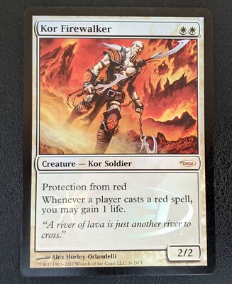 1 x Kor Firewalker - DCI FOIL PROMO - MTG Magic the Gathering - White