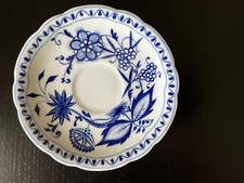 Kahla Porzellan Untertasse Zwiebelmuster aus Omas Nachlass.