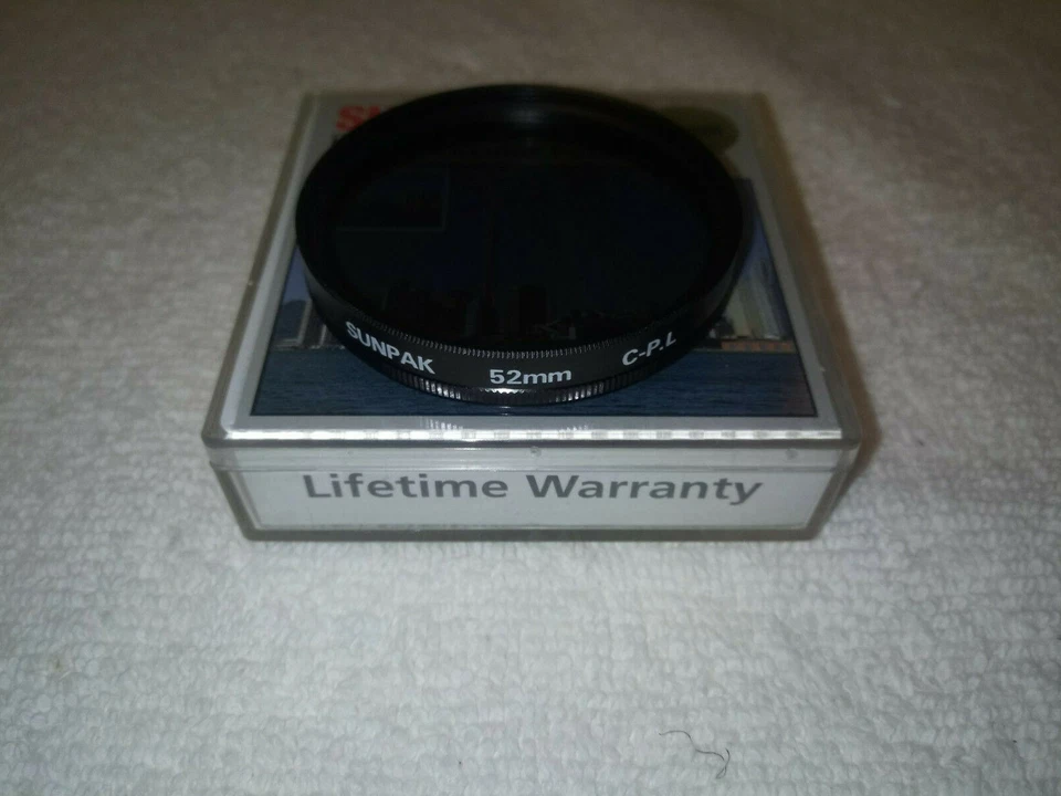 52MM TWIN PAK (SUNPAK BRAND) FILTER NEW! CIRCULAR POLARIZER & UV HAZE - Image 4 of 4