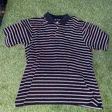 Vintage Hunting Hawk Oxford Golf Shirt Polo Mens Large Black  Red