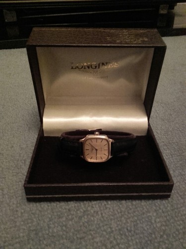 authentic vintage longines plated gold ladies watch