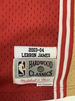 New 2003 Lebron James Cavaliers Mens Size 2X Red M&N