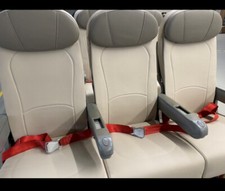 Flugzeugsitze mit neuem Lederbezug, 3er Flugzeugsitzbank, Aircraft Seats