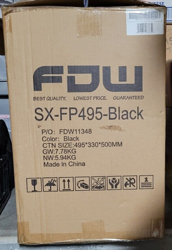 SX-FP495-BLACK FDW Electric Fireplace Heater 1500W Stove - Brand