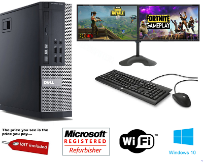 ULTRA FAST Gaming PC Bundle Intel Core i7 8GB 1TB Windows 10 GT710
