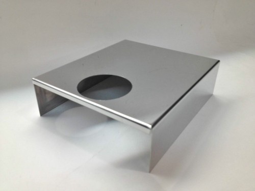 2014-2019 Corvette C7 Auto MASTER CYLINDER COVER Polished Stainless chrome dress - Picture 6 of 6
