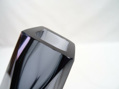 VASE SOLIFLORE EN CRISTAL TAILLE DESIGN CRYSTAL VASE KRISTALLVASE - Picture 10 of 11