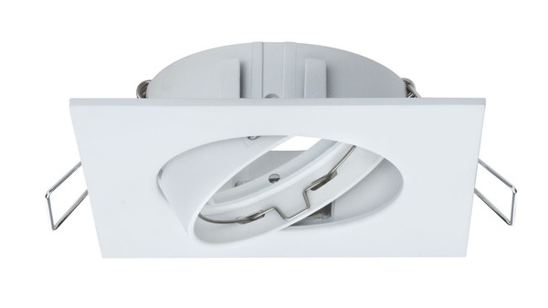 3Er Spot-Set Paulmann Premium Einbauleuchten Quadro Schwenkbar 51Mm Weiß Matt-image