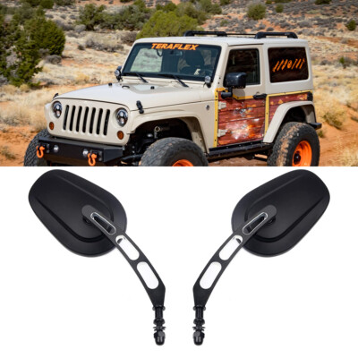 For Jeep Wrangler YJ TJ JK JKU Door-Off Hinge Mirrors Rearview - Foto 9