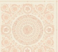 Versace Home Iv Vinyltapete Kacheln Rosa Creme Metallic 370556 (14,79€/1Qm)