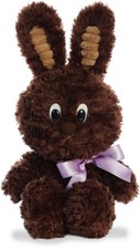 Dark Chocolate Bunny Plush Aurora Plush Toys 12" size Soft Plush