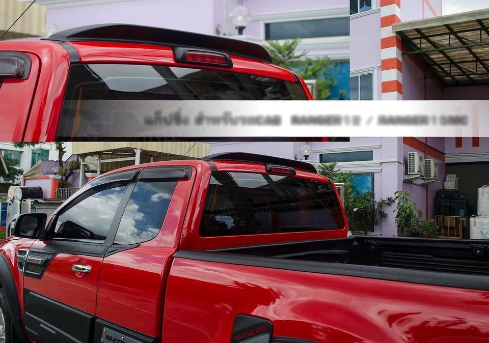 2012 - 2017 Roof Rear Spoiler Matte Black Trim 1Pc On Ford Ranger T6 Cab Pickup - Image 2 of 3