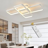 Led Deckenlampe Moderne Deckenleuchte Schlafzimmer Wohnzimmer Dimmbar 55W Weiß