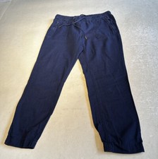 Gap Womens Dark Blue Lightweight Cotton Pants Sz XS Pre-owned