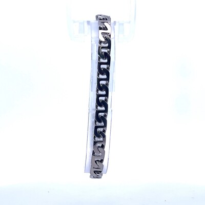 Men's 6.5mm Stainless Steel Flat Link Chain Bracelet