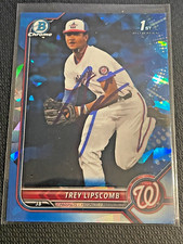TREY LIPSCOMB signed auto autographed 2022 1st Bowman Chrome Sapphire COA