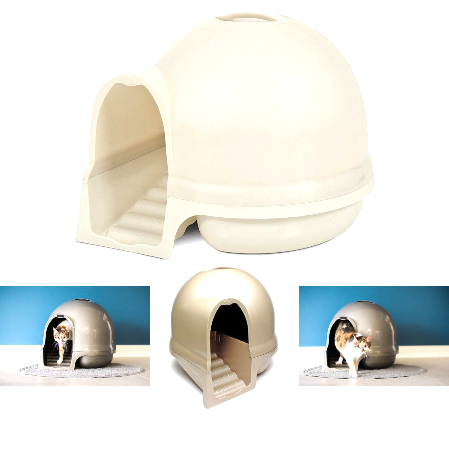 petmate clean step litter dome