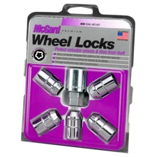 McGard Wheel Lock Nut Set - 5pk. (Cone Seat) 1/2-20 / 3/4 &13/16 Dual Hex / 1.46