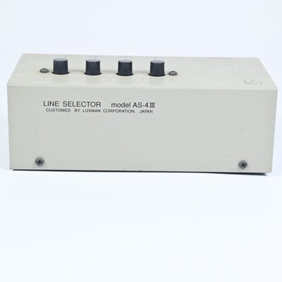 Luxman AS-4III RCA Line Selector 4 Channels EXP Shipping JAPAN