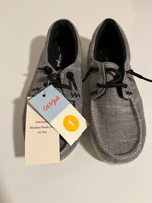 CAT & JACK Unisex GRAY/BRIAR SLIP-ON SHOES/SNEAKERS/SIZE 1