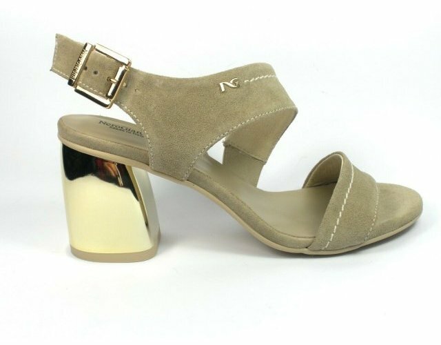 NERO GIARDINI DONNA SANDALI ELEGANTI P908530DE CAMOSCIO SABBIA