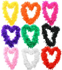 1.8M BLACK PINK RED FEATHER BOA 1920'S HIGH QUALITY MULTI PACK HEN NIGHT BOA LOT