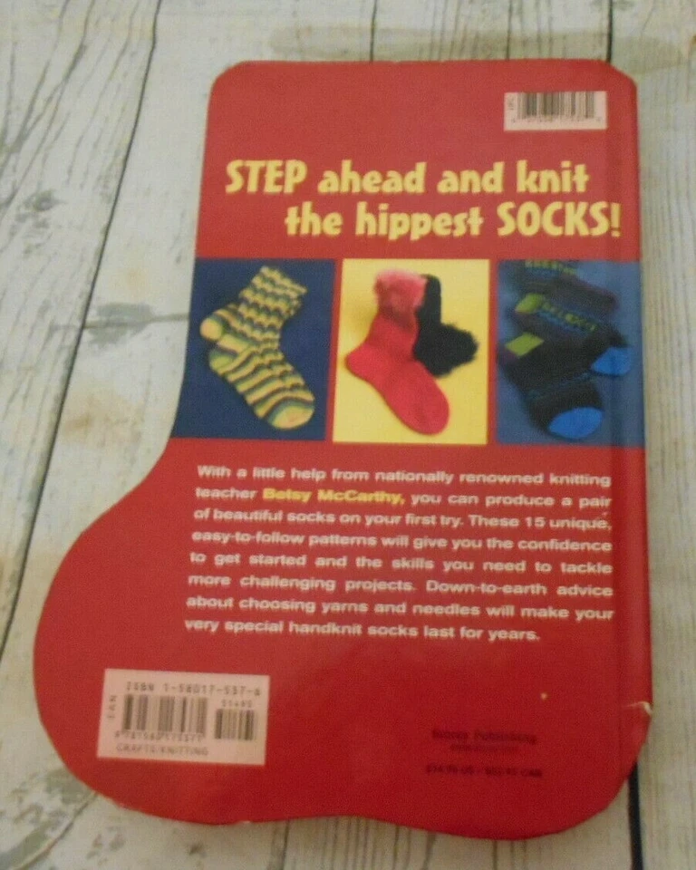 Calcetines Tejidos 15 Patrones Geniales Pies Tostados Libro Tejer Betsy Lee McCarthy 2004 Foto 2 de 4
