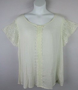 plus size ivory lace top