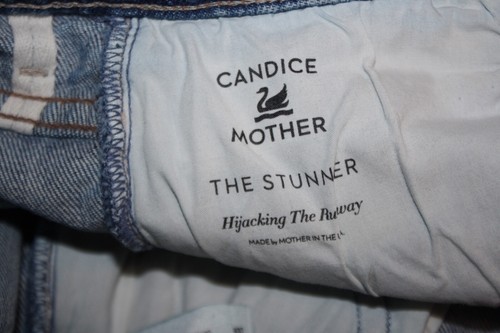 $248 Candice Mother Jeans Stunner Size 27 Blue Hijacking The Runway Denim Pants - Picture 13 of 15