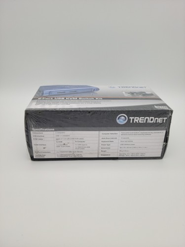 TRENDnet 2-Port USB KVM Switch Kit TK-207K New Old Stock - Picture 4 of 4