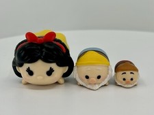 Disney Tsum Tsum Vinyl Snow White The Seven Dwarfs Figures Lot of 3