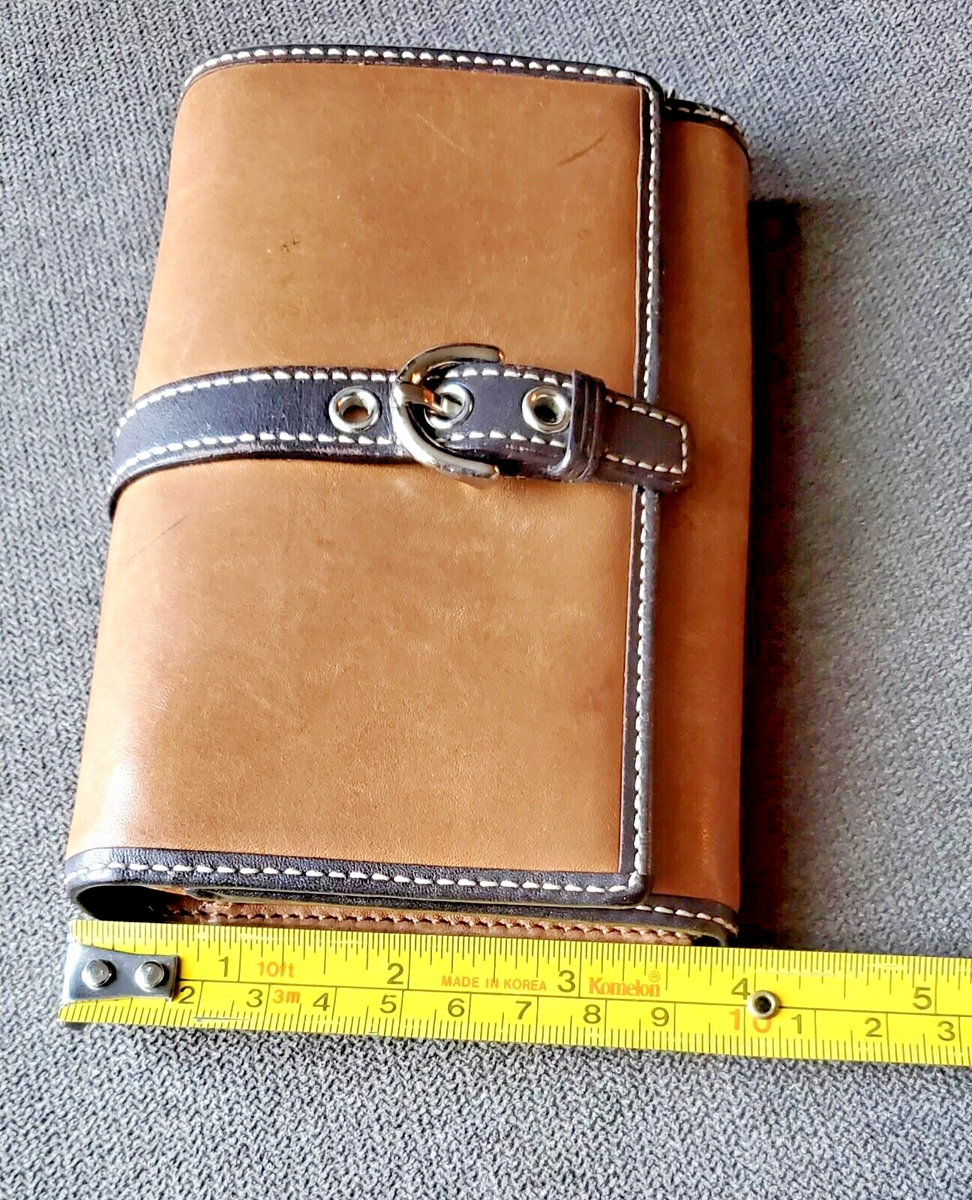 Vintage Coach Soho Buckle Bifold Brown Leather Wallet with Zip