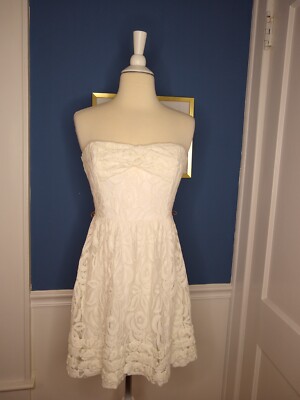 City Triangles Off White Strapless Lace Dress sz 5 Prom Homecoming | eBay UK City Triangles Off White Strapless Lace Dress sz 5 Prom Homecoming | eBay UK