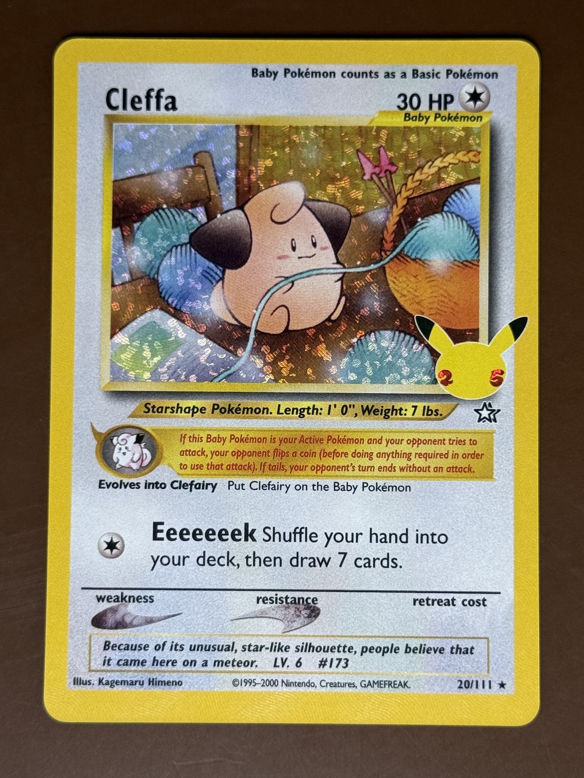 Cleffa #20/111 Celebrations: Classic Collection Pokemon Card TCG