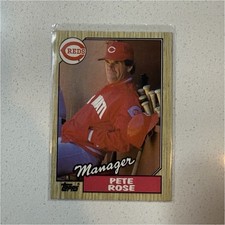 1987 Topps Pete Rose #393 Cincinnati Reds Baseball Base Set Card