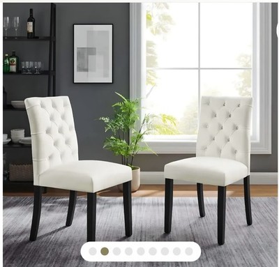 Modway EEI-6177-WHI Dining Chair In Set Of 2 White