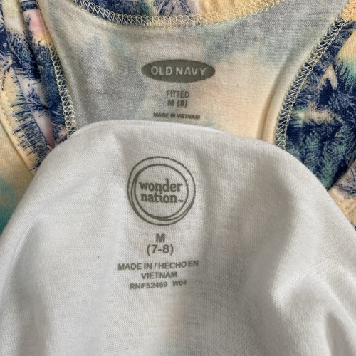 Bundle of 6 Girls Cute Adorable Top T-Shirts Size 7-8 Medium Old Navy - Afbeelding 9 van 12