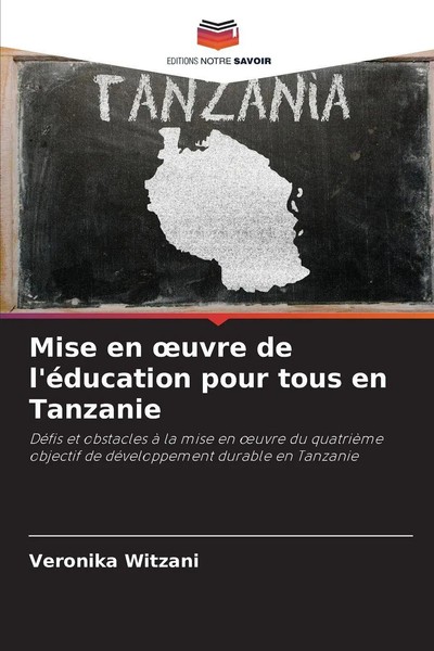 Veronika Witzani | Mise En ¿Uvre De L'éDucation Pour Tous En Tanzanie | Buch-image