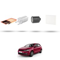 Hoffcar Wartungsset - 4 Filter FüR Vw Polo V (6R, 6C) 1.4 16V 63KW Ab 2009