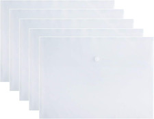 Poly File Folder Pockets File Jacket Plastic Envelope Flat Document Letter Organ