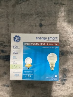 energy smart 60w replacment uses only 15w,800 lumens