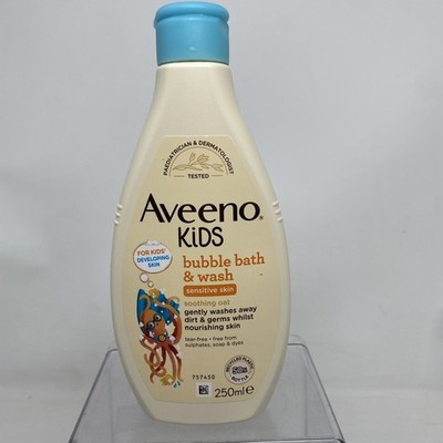 Aveeno Baby KIDS Schaumbad & Waschmittel 250ml | Angereichert mit beruhigendem Hafer Extrac...