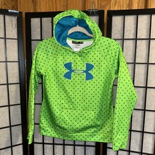 Kids Under Armour Green  Blue Pullover Size Youth Large