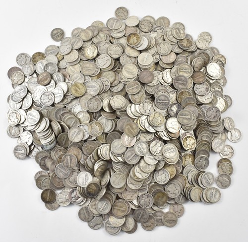 Roll of 50 1935-S Mercury Dimes Average Circulated *0751